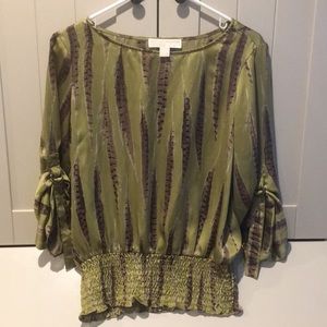 Michael by Michael Kors Blouse with buckle sleaves